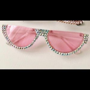 Pink Rhinestone Shades